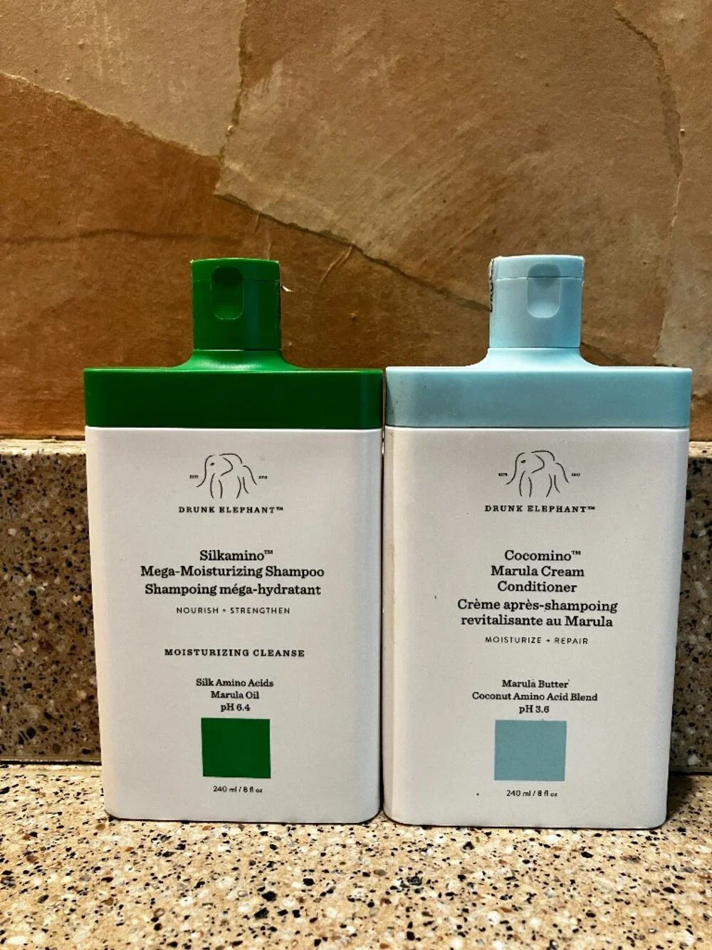 Drunk Elephant Hair Silkamino Shampoo & Cocomino Marula Cream Conditioner!! NEW - Picture 1 of 2